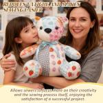 15'' Memory Bear/Dog/Deer/Pig Sewing Patterns Template Ruler Set with Instruction Manual, Memory Bear Patterns Templates for Sewing (Bear 15'' 11 Ste)