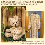15'' Memory Bear/Dog/Deer/Pig Sewing Patterns Template Ruler Set with Instruction Manual, Memory Bear Patterns Templates for Sewing (Bear 15'' 11 Ste)