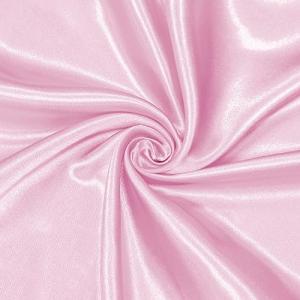 Homiest Pink Satin Fabric by The Yard, 1 Yard x 58 Inch Charmeuse Satin Fabric Silky & Shiny Cloth Fabric, Smooth Bridal Satin Fabric for Wedding Dress, Clothing Making, DIY Crafts, Sewing