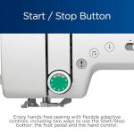 Brother CE1155 Computerized Sewing Machine, 110 Built-in Stitches, LCD Display, 7 Included Feet