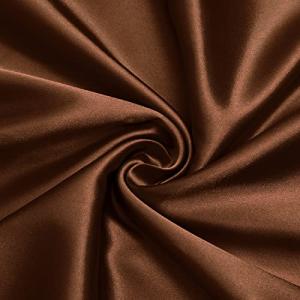 VACVELT Satin Fabric by The Yard, 60 Inch Wide Chocolate Brown Satin Fabric Shiny & Soft Cloth Fabric, Silky Satin Fabric for Bridal Dress, Wedding Decorations, Crafts, Sewing, Draping (2 Yards)