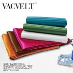 VACVELT Satin Fabric by The Yard, 60 Inch Wide Chocolate Brown Satin Fabric Shiny & Soft Cloth Fabric, Silky Satin Fabric for Bridal Dress, Wedding Decorations, Crafts, Sewing, Draping (2 Yards)