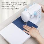 Sewing Machine for Beginners with Extension Table Portable Large Heavy Duty Sewing Machines Kit Supplies 12 Built-in Stitches with Needles Assorted Thread Kit Starter Kit Easiest for Adult and Kids