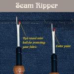 Savina Seam Rippers for Sewing, Remove Stitches and Seams with Precision, Thread Ripping Tool, Hard Wood Professional Multipurpose Durable for Sewing/Quilting (1Pcs)