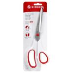 SINGER Fabric Scissors with Comfort Grip, 1-pack, Red & White