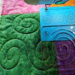 HONEYSEW Free Motion Quilting Template Series 5 with Quilting Frame for Domestic Sewing Machine Ruler (Swirl Template)