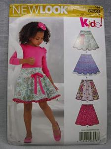 Simplicity Creative Patterns New Look 6258 Child's and Girls' Circle Skirts, A (3-4-5-6-7-8-10-12)