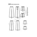 Simplicity Creative Patterns New Look 6289 Misses' Pull On Pants or Shorts and Tie Belt, A (8-10-12-14-16-18)