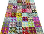 5"x 5" 50 PCS 100% Cotton Floral Fabric Squares Bundles Quilting Supplies for Sewing DIY & Quilt Beginners_Floral