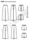 Simplicity Creative Patterns New Look 6289 Misses' Pull On Pants or Shorts and Tie Belt, A (8-10-12-14-16-18)