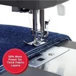 SINGER Heavy Duty 4452 High-Speed Sewing Machine with Accessory Kit | Strong Motor with Enhanced Piercing Power, 110 Stitch Applications, Full Metal Frame, 1-Step Buttonhole & LED Lights, Grey