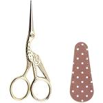 BIHRTC 4.5Inch Embroidery Scissors Sharp Tip Stainless Steel Little Scissors for Knitting Cross Stitch Cutting Embroidery Sewing Handcraft Craft Art Work DIY Tool Gold