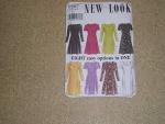 New Look Sewing Pattern 6567 Misses Dresses, Size A (6-8-10-12-14-16)