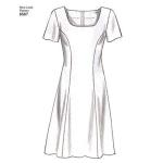 New Look Sewing Pattern 6567 Misses Dresses, Size A (6-8-10-12-14-16)