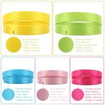 MEEDEE Rainbow Ribbon Solid Color Assortment 10 Colors Double Face Satin Ribbon for Gift Wrapping Happy Birthday Party Decorations, 3/8" X 5 Yard Each Total 50 Yds Per Package