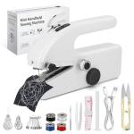 Xamanabu Handheld Sewing Machine for Beginners, Portable Mini Sewing Machine with Two Speed Modes, Easy to Operate and Fast Stitch Suitable for Clothes, Fabrics and Quick Home Repairs