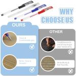 COIDEA 8 Pcs Heat Erasable Pens for Fabric with 64 Refills, Fabric Marking Pens for Sewing, Quilting, Embroidery, Dressmaking, Tailors Sewing Chalk Pencils