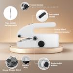 Xamanabu Handheld Sewing Machine for Beginners, Portable Mini Sewing Machine with Two Speed Modes, Easy to Operate and Fast Stitch Suitable for Clothes, Fabrics and Quick Home Repairs