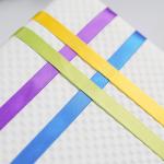 MEEDEE Rainbow Ribbon Solid Color Assortment 10 Colors Double Face Satin Ribbon for Gift Wrapping Happy Birthday Party Decorations, 3/8" X 5 Yard Each Total 50 Yds Per Package