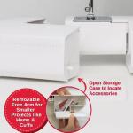 SINGER M2100 Lightweight & Compact Sewing Machine With 63 Stitch Applications, LED Light & Easy 4-step Buttonhole | Ideal for Mending and Sewing