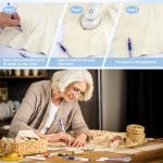 COIDEA 8 Pcs Heat Erasable Pens for Fabric with 64 Refills, Fabric Marking Pens for Sewing, Quilting, Embroidery, Dressmaking, Tailors Sewing Chalk Pencils