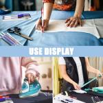 COIDEA 8 Pcs Heat Erasable Pens for Fabric with 64 Refills, Fabric Marking Pens for Sewing, Quilting, Embroidery, Dressmaking, Tailors Sewing Chalk Pencils