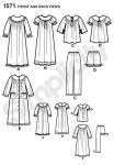 Simplicity 1571 Girl's Top, Pants, and Nightgown Sewing Patterns, Sizes 3-6