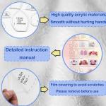 18in/Sitting Height 11in Fosdonge Acrylic Memory Bear Template Ruler Set with Detailed Instructions, Sewing Patterns for Beginners, Teddy Bear Quilting templates (Sitting Height 11in)