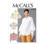 McCall's Patterns McCall's Loose Fit Women's Button-Up Blouse Sewing Patterns, Sizes 14-22