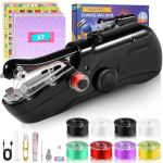 2026 Handheld Sewing Machine, Mini Portable Hand Sewing Machines for Beginners, Quick Stitching & DIY Crafts Electric Small Sewing Machine, Dual Power Supply Complete Sewing Kit for DIY Home Travel