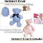 Topapfo Large 17 Inch Memory Bear Sewing Patterns for Beginners, Plastic, Easy Teddy Bear Patterns Templates with Detailed Instruction, Safety Eyes Noses Pins (17 Inch)