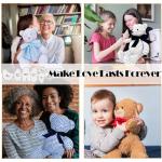 Topapfo Large 17 Inch Memory Bear Sewing Patterns for Beginners, Plastic, Easy Teddy Bear Patterns Templates with Detailed Instruction, Safety Eyes Noses Pins (17 Inch)