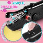 2026 Handheld Sewing Machine, Mini Portable Hand Sewing Machines for Beginners, Quick Stitching & DIY Crafts Electric Small Sewing Machine, Dual Power Supply Complete Sewing Kit for DIY Home Travel