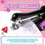 2026 Handheld Sewing Machine, Mini Portable Hand Sewing Machines for Beginners, Quick Stitching & DIY Crafts Electric Small Sewing Machine, Dual Power Supply Complete Sewing Kit for DIY Home Travel