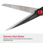 SINGER Fabric Scissors with Comfort Grip, 1-pack, Red & White