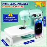 Sewing Machine, Mini Sewing Machines for Beginner with Eco-Friendly Material, Dual Speed Portable Sewing Machines with Extension Table, Light - Easy to Use, Best Gift for Kids and Women