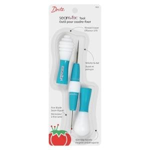 Dritz Fix Seam Ripper and Awl Sewing Accessories, Blue & White 3