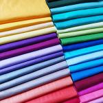 QiMicody 50 Pcs Quilting Fabric Bundles 8" x 8" (20cm×20cm) Solid Colors Pure Cotton, Precut Squares Sewing Quilting Patchwork Scraps for DIY Crafting