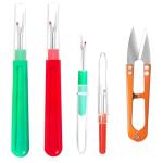 MUUZLL Seam Rippers, Seam Ripper and Thread Remover Kit, Sharp Sewing Seam Thread Remover Stitch Unpicker with Ergonomic Handles for Needle Work Patterns and Sewing Clothes
