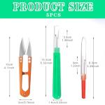 MUUZLL Seam Rippers, Seam Ripper and Thread Remover Kit, Sharp Sewing Seam Thread Remover Stitch Unpicker with Ergonomic Handles for Needle Work Patterns and Sewing Clothes