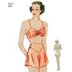 Simplicity 1930's Fashion Women's Vintage Bra and Panties Sewing Patterns, Sizes 12-20