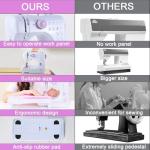 Sewing Machine for Beginners & Kids, Mini Portable Sewing Machines with 12 Built-in Stitch Patterns, 2-Speed Foot Pedal, Perfect for Teaching Daughter Granddaughter to Sew(27 Pieces Sewing Kit & Case)