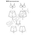 Simplicity 1930's Fashion Women's Vintage Bra and Panties Sewing Patterns, Sizes 12-20