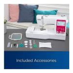Brother Elite PE545 3.7-Inch LCD Touch Display Computerized Embroidery Machine with Sewing Bundle (3 Items)