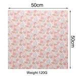 Boao 10 Pcs 20'' x 20'' Cotton Fabric Bundles Pink Quilting Patchwork Pre-Cut Squares Floral Stripes Gingham Polka Dots Prints Sewing Fabric for DIY Handmade Crafting Home Party Decorations