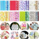 200 Pcs 4" x 4" (10cm x 10cm) Cotton Craft Fabric Bundle Squares,Sewing Scrapbooking Quilting Dot Pattern,DIY Patchwork Fabric Sets for Craft Cloths Handmade Accessories