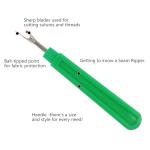 GDMINLO 5 Pieces Colorful Seam Ripper Assortment Thread Remover Kit 2 Big and 2 Small Handy Stitch Sewing Tools with 1 Scissors for Removing Unwanted Hems and Seams