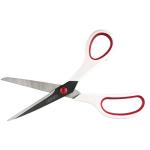 SINGER Fabric Scissors with Comfort Grip, 1-pack, Red & White