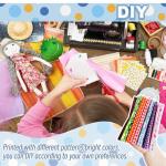 200 Pcs 4" x 4" (10cm x 10cm) Cotton Craft Fabric Bundle Squares,Sewing Scrapbooking Quilting Dot Pattern,DIY Patchwork Fabric Sets for Craft Cloths Handmade Accessories