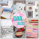 Boao 10 Pcs 20'' x 20'' Cotton Fabric Bundles Pink Quilting Patchwork Pre-Cut Squares Floral Stripes Gingham Polka Dots Prints Sewing Fabric for DIY Handmade Crafting Home Party Decorations